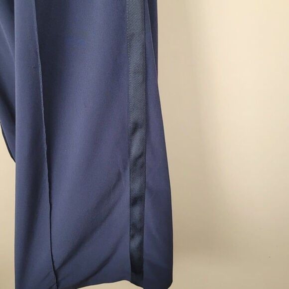 Athleta Size 4 Nolita Wide Leg Pant Pull On Lightweight Stretch Navy Blue - Picture 7 of 12